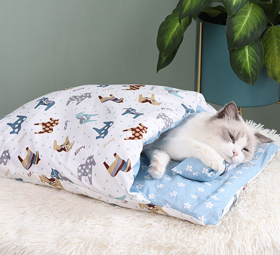 CozyNest Japanese Cat Bed