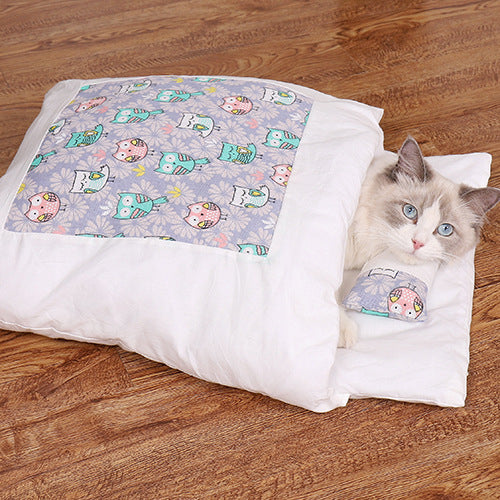 CozyNest Japanese Cat Bed