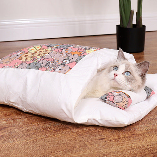 CozyNest Japanese Cat Bed