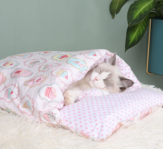 CozyNest Japanese Cat Bed